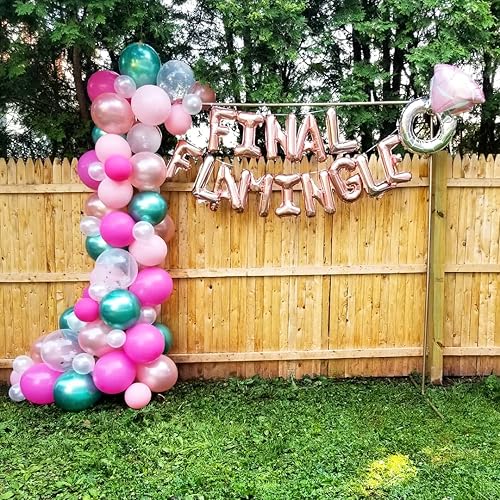 Miniatura 5 de JeVenis Globos de flamenco final de oro rosa, flamenco, globos de bach, flamenco, despedida de soltera, decoración de fiesta de flamenco, globos de
