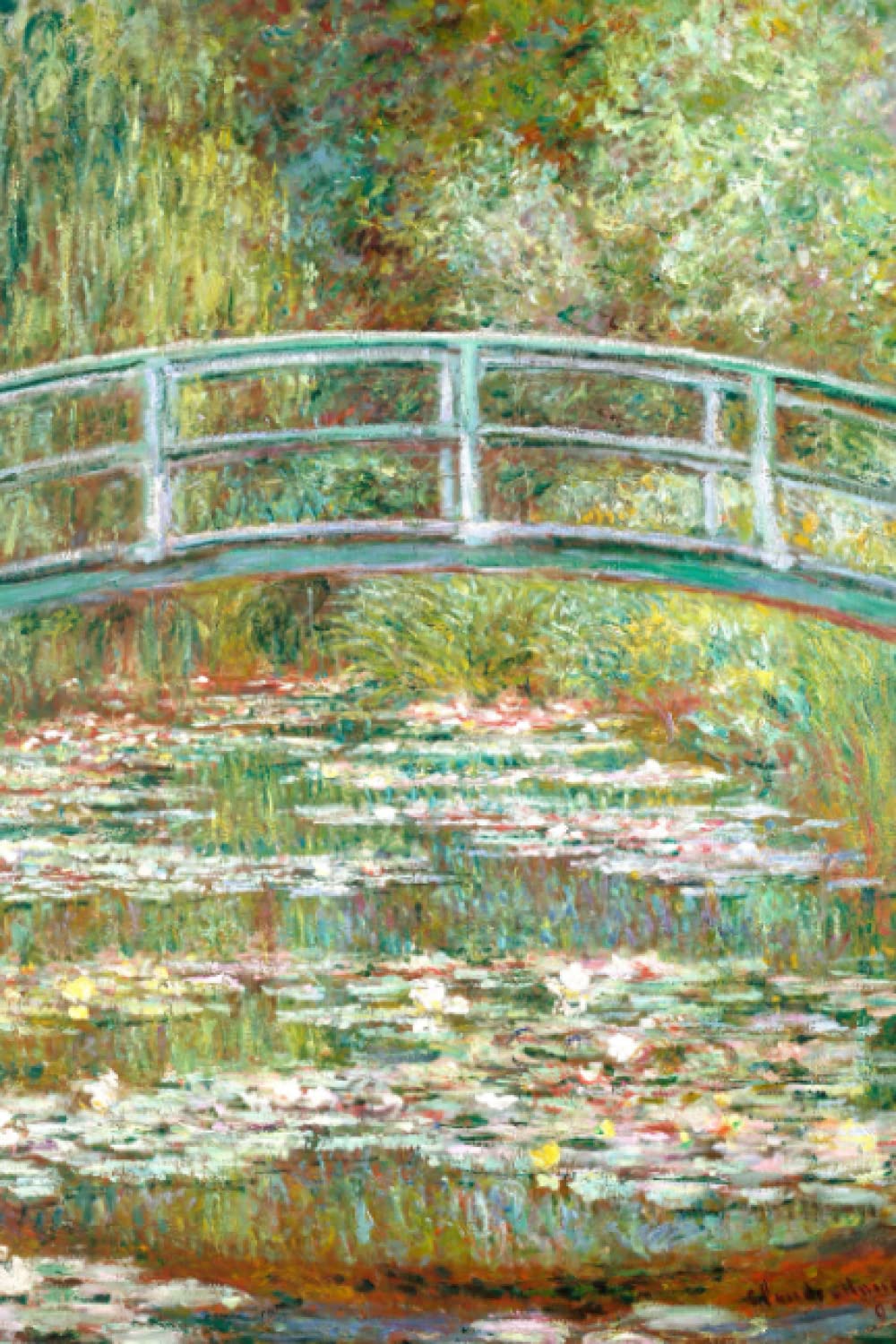Bridge over a Pond of Water Lilies Claude Monet Notebook Journal: Famous Paintings Notebooks