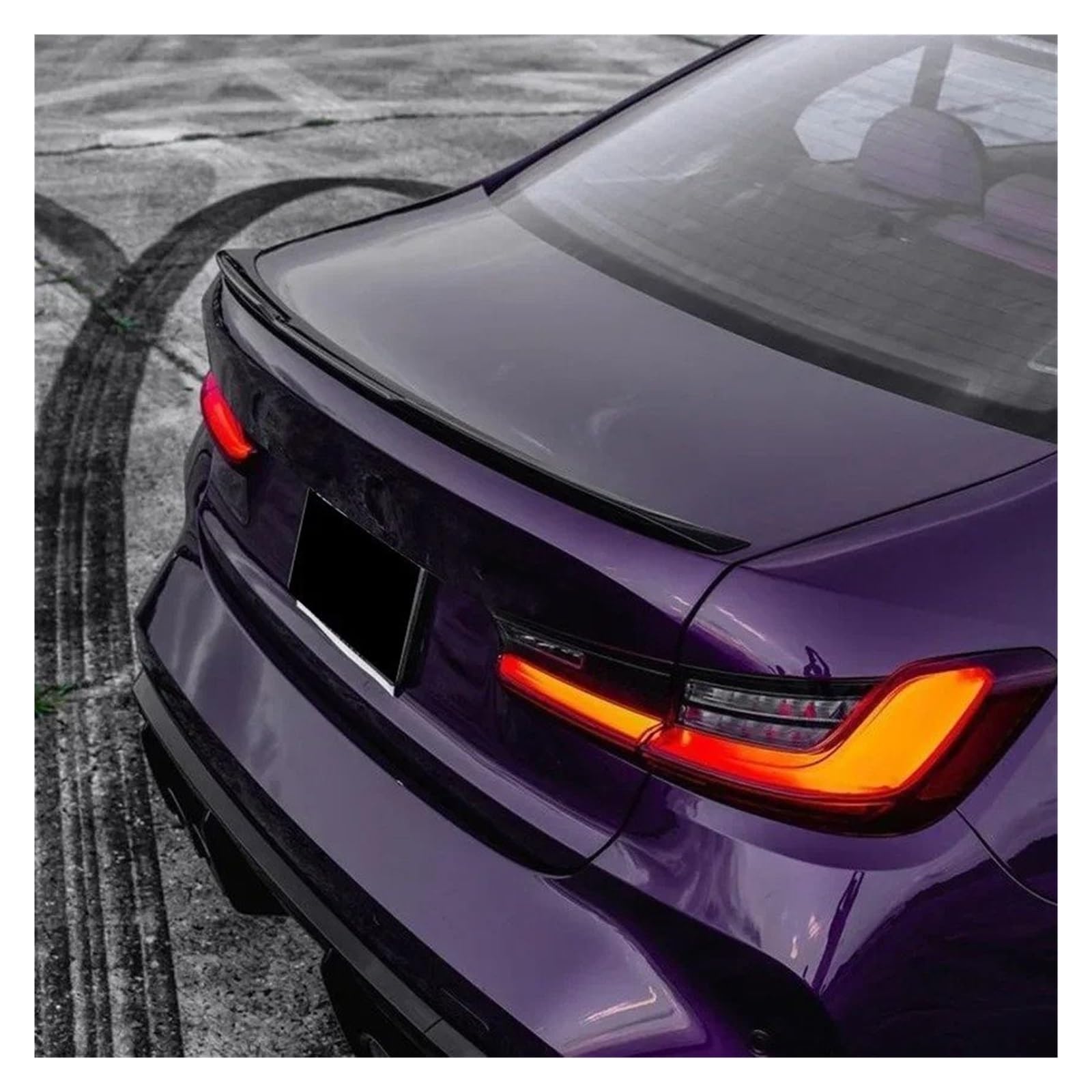 Aileron Arrière Becquet Coffre Arrière Voiture, Aileron Toit pour BMW Série 3 G20 G28 G80 pour M3 G20 320i 325i 330i 2019 2020 2021 2022 2023 Arrière Spoiler(Gloss Black)
