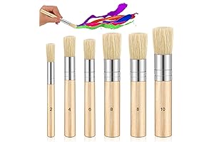 6 Pcs Stencil Brushes for Crafts