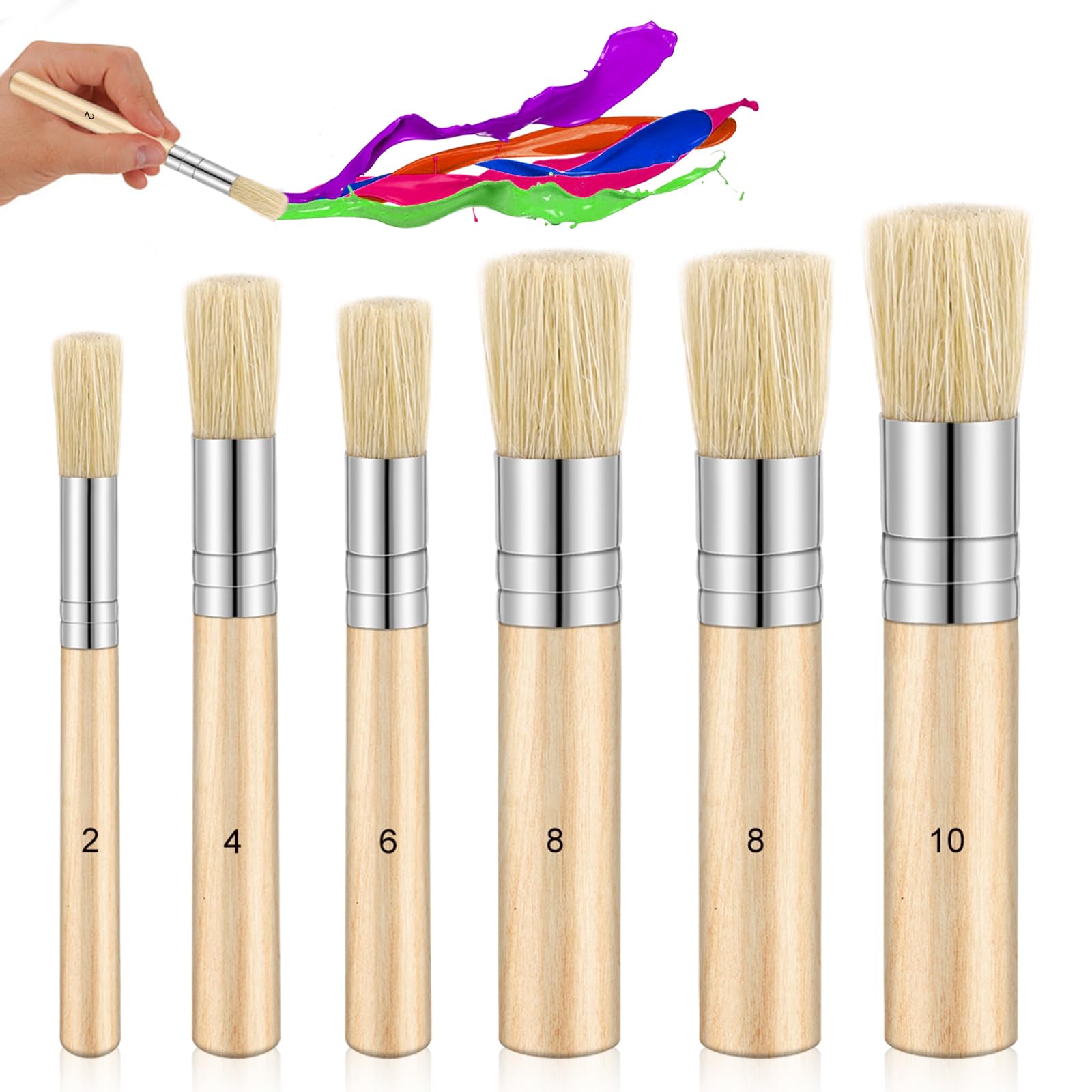 Pinceles De Pintura 25 Multiusos Para Acrílico Y Acuarela Color De Las