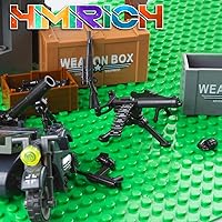 Vista 6 de Juego de bloques de construcción de armas militares HIMIRICH, modelo de juguete para figuras de soldados, kit de equipo y accesorios compatibles