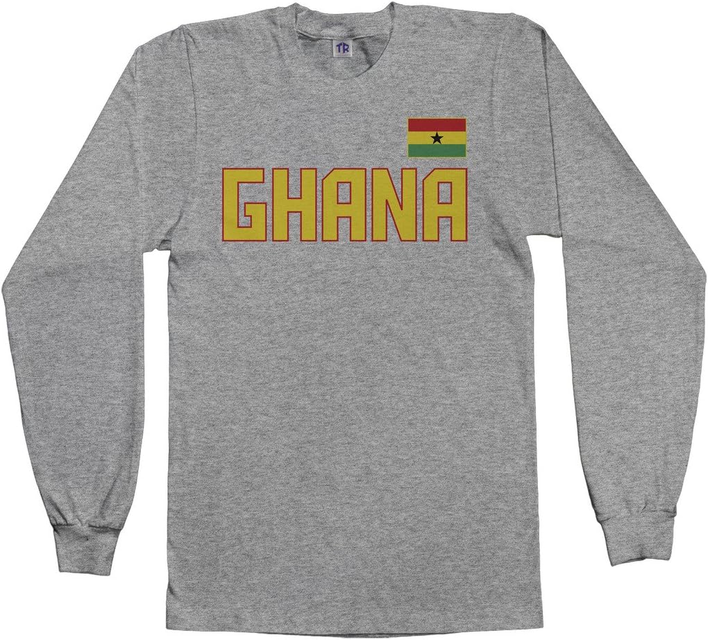 Threadrock Men's Ghana National Pride Long Sleeve T-Shirt