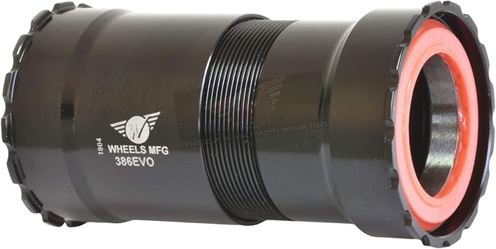 Wheels Mfg 386Evo Dub Thread-Together Bottom Bracket - ABEC-3 Bearing Black, One Size
