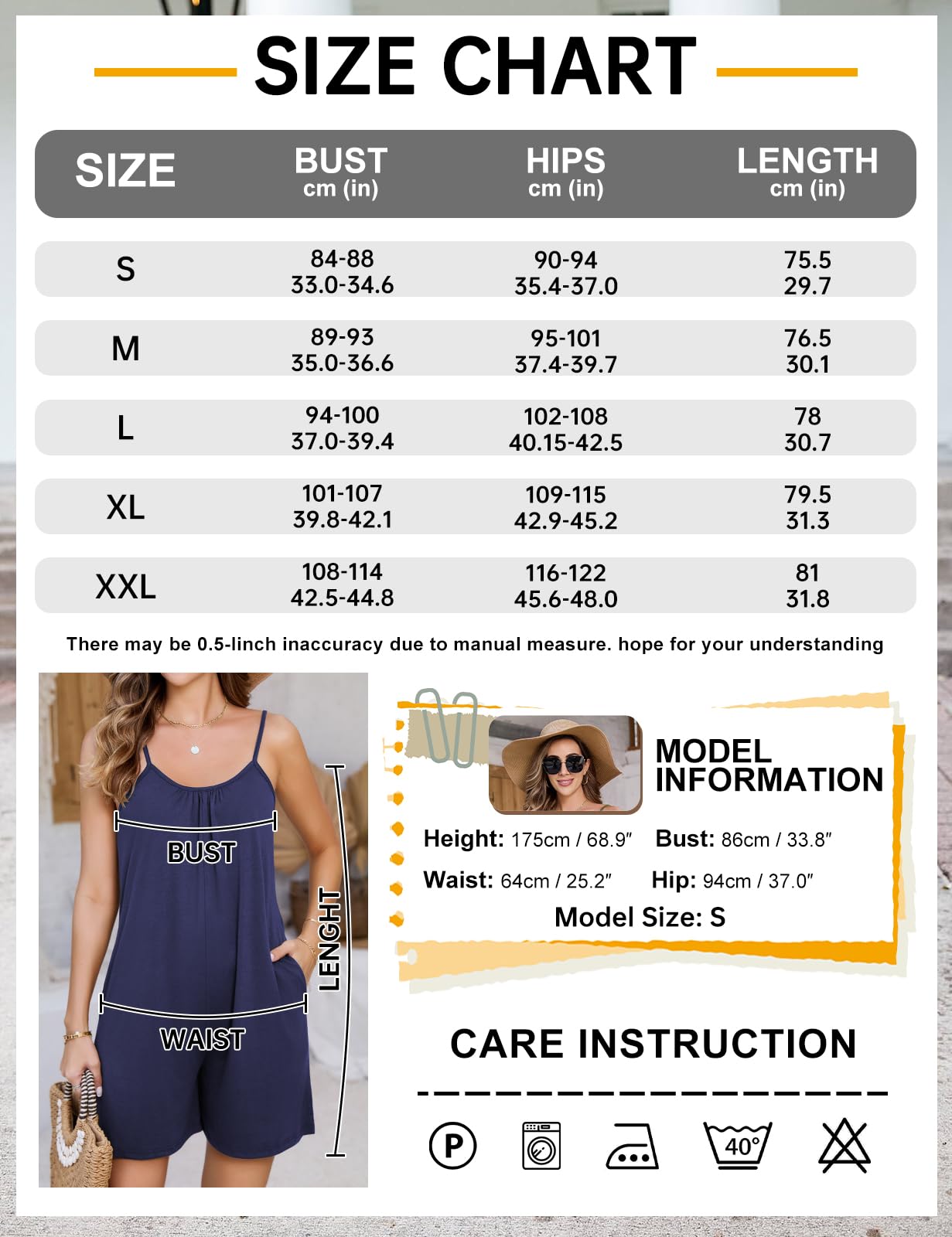 Niwicee Salopette Donna Estiva Jumpsuit Donna Senza Maniche Con Tasca Allentata Casual Pagliaccetto Spiaggia Vacanza Outfit