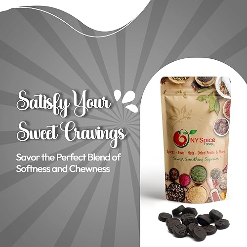 Miniatura 3 de NY SPICE SHOP Caramelo de regaliz - Regaliz de sal doble de 1 libra - Gotas de caramelo de regaliz negro - Caramelo australiano - Caramelo de