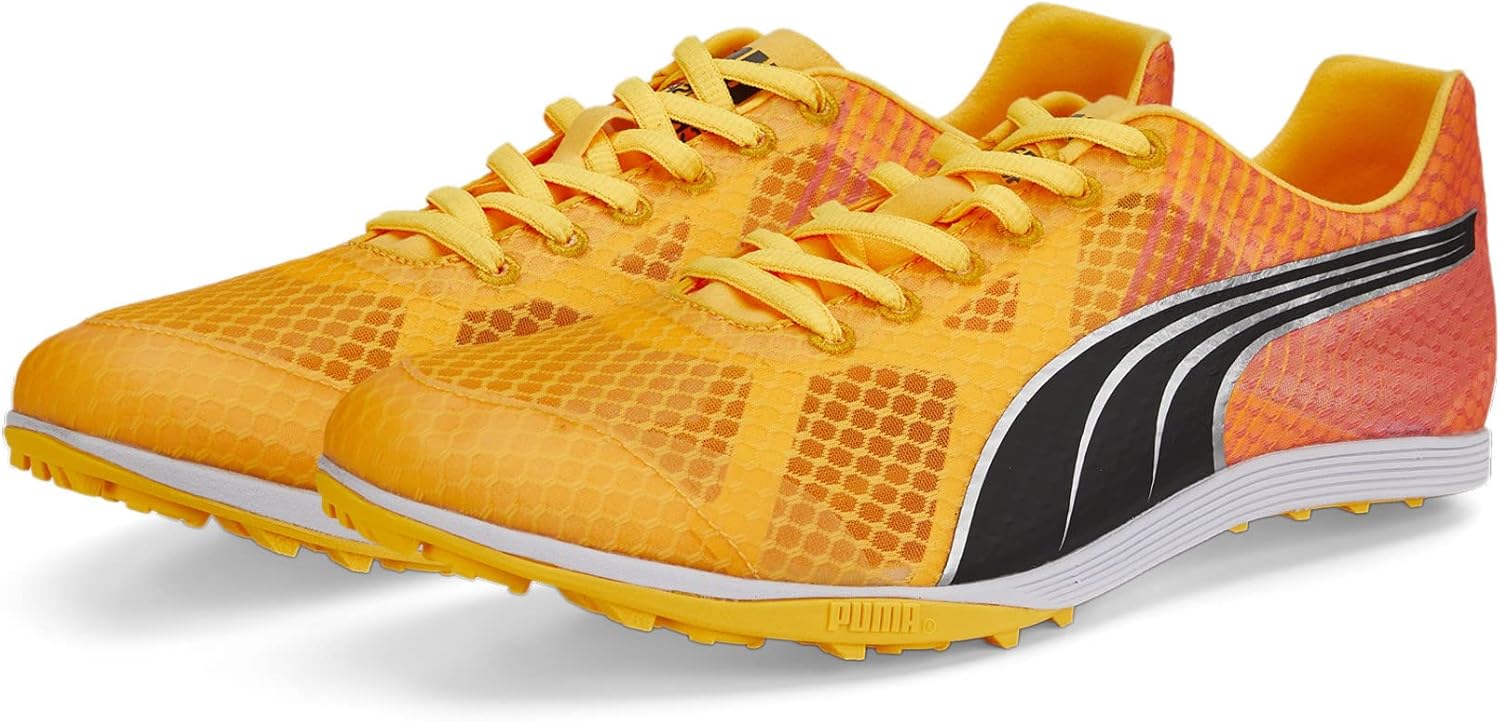 PUMA Mens Evospeed Crossfox 4 & Field Running Sneakers Shoes - Orange