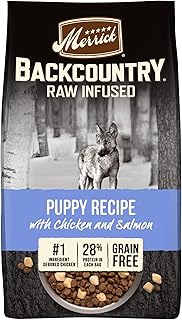 Merrick Backcountry Raw Infused Grain Free Puppy Food Recipe, Freeze Dried Dog Food - 10.0 lb. Bag