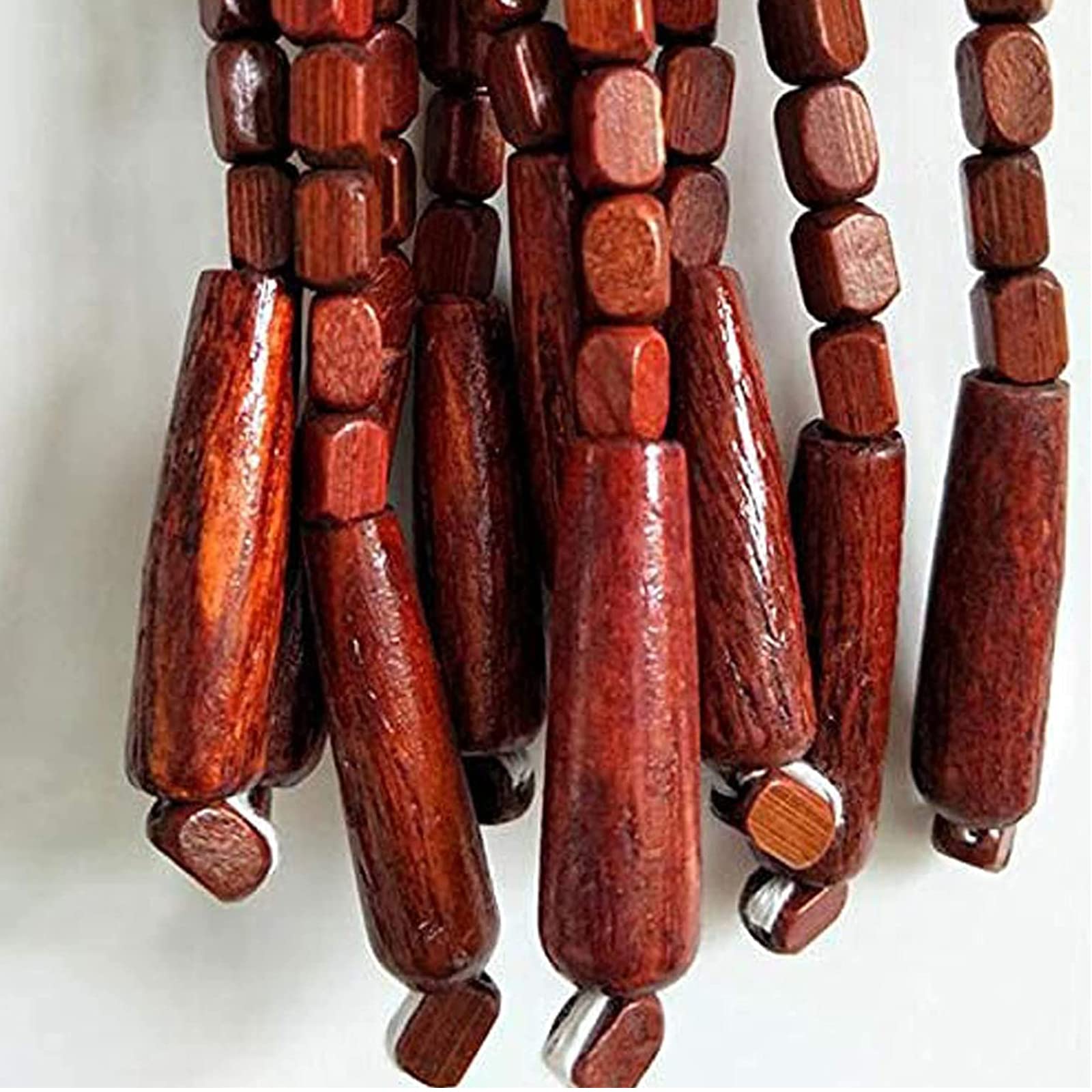 CABINE Natürliche Holzperlen -Türvorhänge, Schnur Perlenvorhang, Hängeteiler Für Die Dekoration/70 Strands-70 * 220Cm