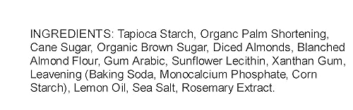 Miniatura 2 de Alice's Sweet Tooth Bocadillos de galletas de limón y almendra, sin gluten, veganas, crujientes mini galletas, sin lácteos, sin granos, a base de