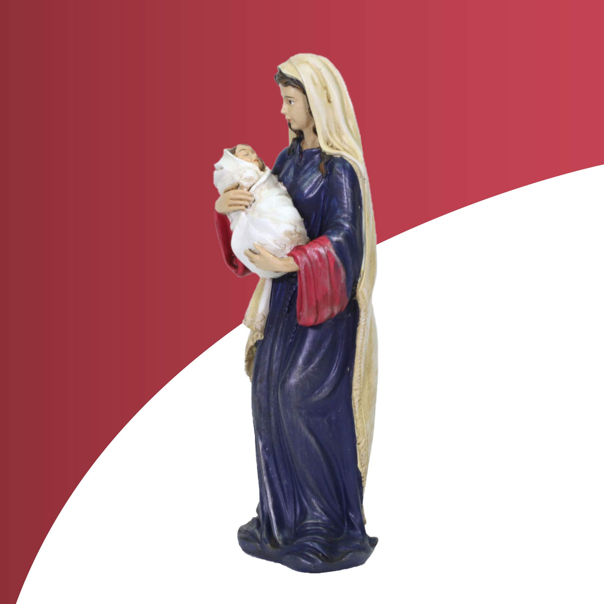 Mary and Baby Jesus Nativity Set - Sets for Christmas Indoor - Manger Scene Decorations - Christmas Nativity Set - Baby Jesus - Holy Family Scene