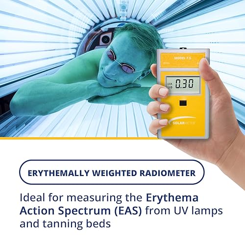 Miniatura 2 de Medidor UV eficaz de eritema modelo 7.5, radiómetro UV digital, ideal para la prevención de quemaduras solares, pruebas de gafas para capacidades de
