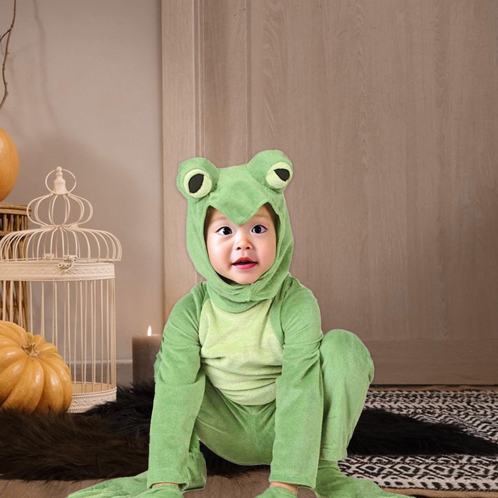 Conjunto de Disfraz de Rana para Niños Y Niñas, Accesorios para Disfraces Y Actuaciones de Cosplay, XXL