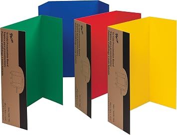 Pacon Corrugated Presentation Board, 48-Inchx36-Inch, Assorted 4 Colors 37654