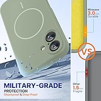 Vista 170 de Miracase Funda diseñada para iPhone 13 Pro Max con protector de pantalla, [forro de microfibra suave antiarañazos], funda protectora de silicona