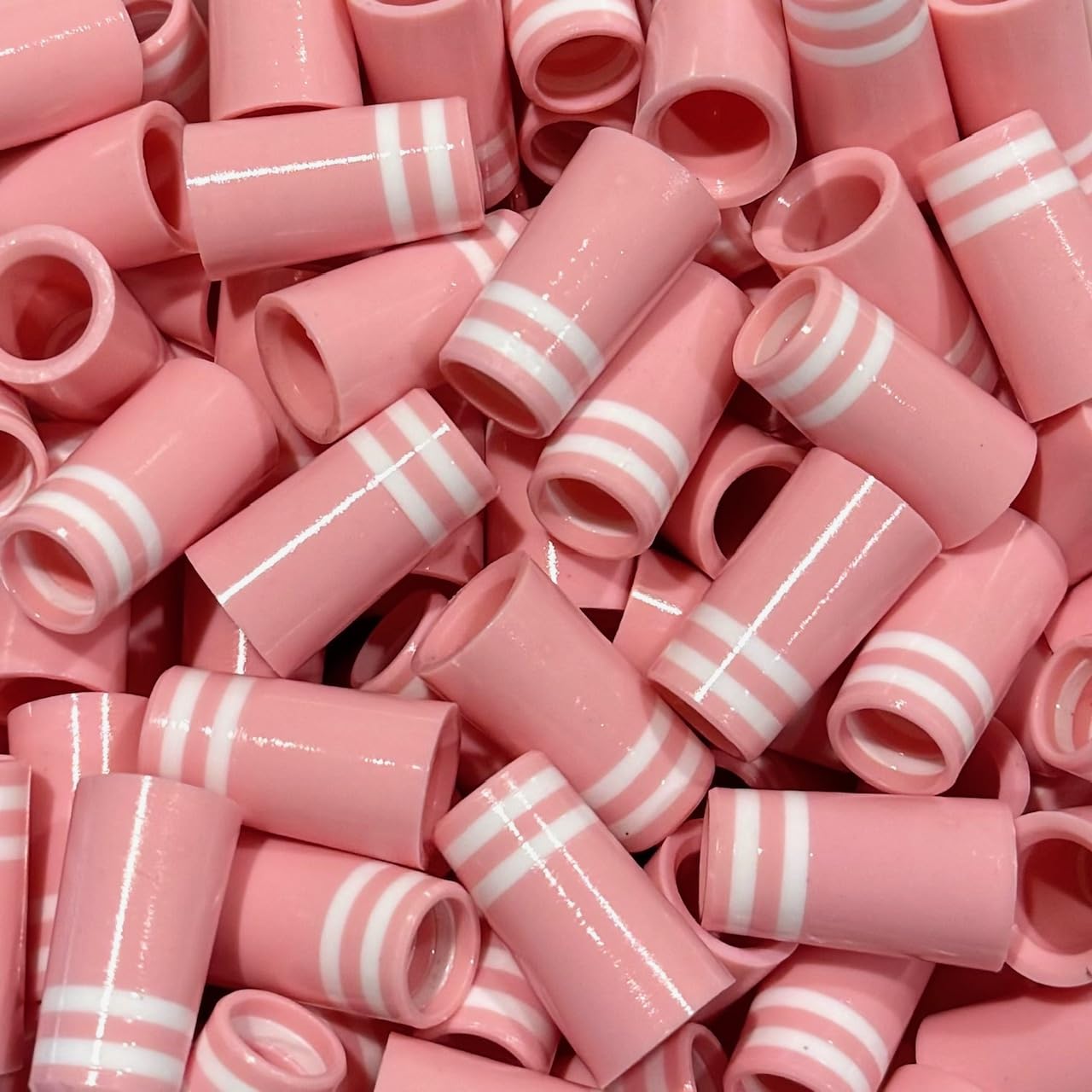 The Golf Club Trader (12) Premium Quality Iron Ferrules Pink w/Double White Rings 1”