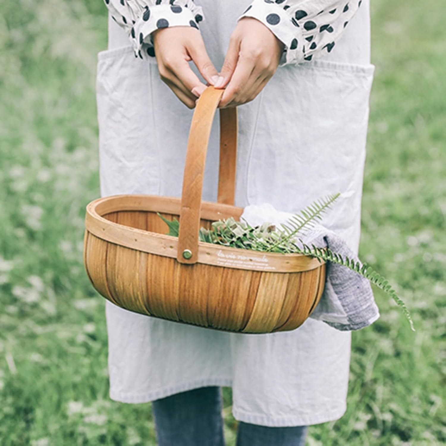 Cestino per il pane in vimini, fatto a mano, cestino da picnic in rattan con manico, supporto per servire cibo, organizer per pane e frutta, soluzione decorativa per riporre oggetti