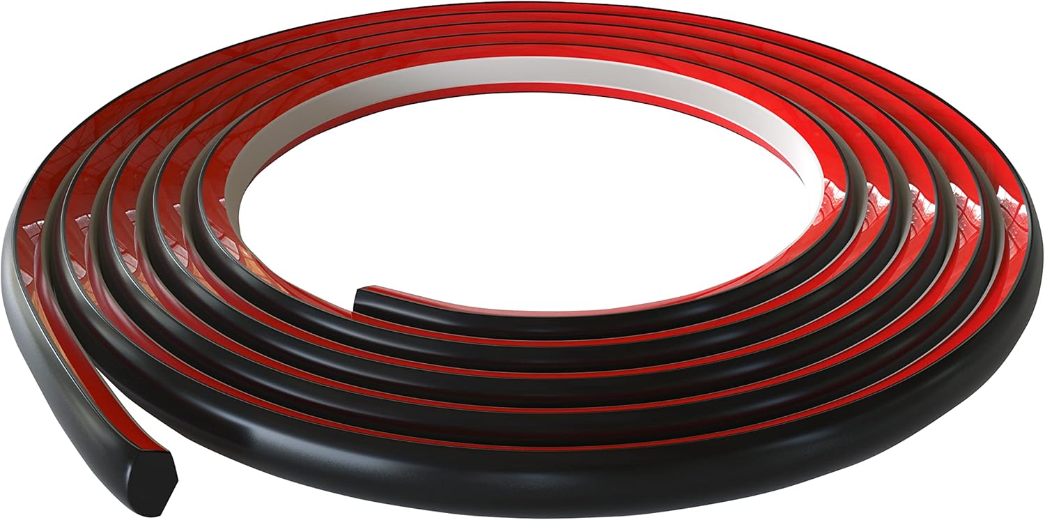 Yuzzy Self Adhesive Quarter Round Molding Trim 16 Feet Peel