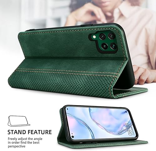 Miniatura 3 de AKABEILA Funda para Huawei P40 Lite de piel sintética de lujo con tapa para Huawei Nova 6 SENova 7i Folio Wallet Case para mujeres y hombres con