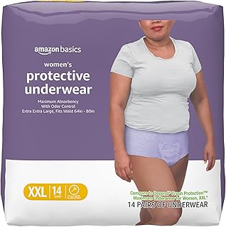 Postpartum Incontinence Underwear for Women, Maximum Absorbency, Fresh Protection, Bladder Leak Protection, Disposable, XX-Large, Lavender, 14 Count