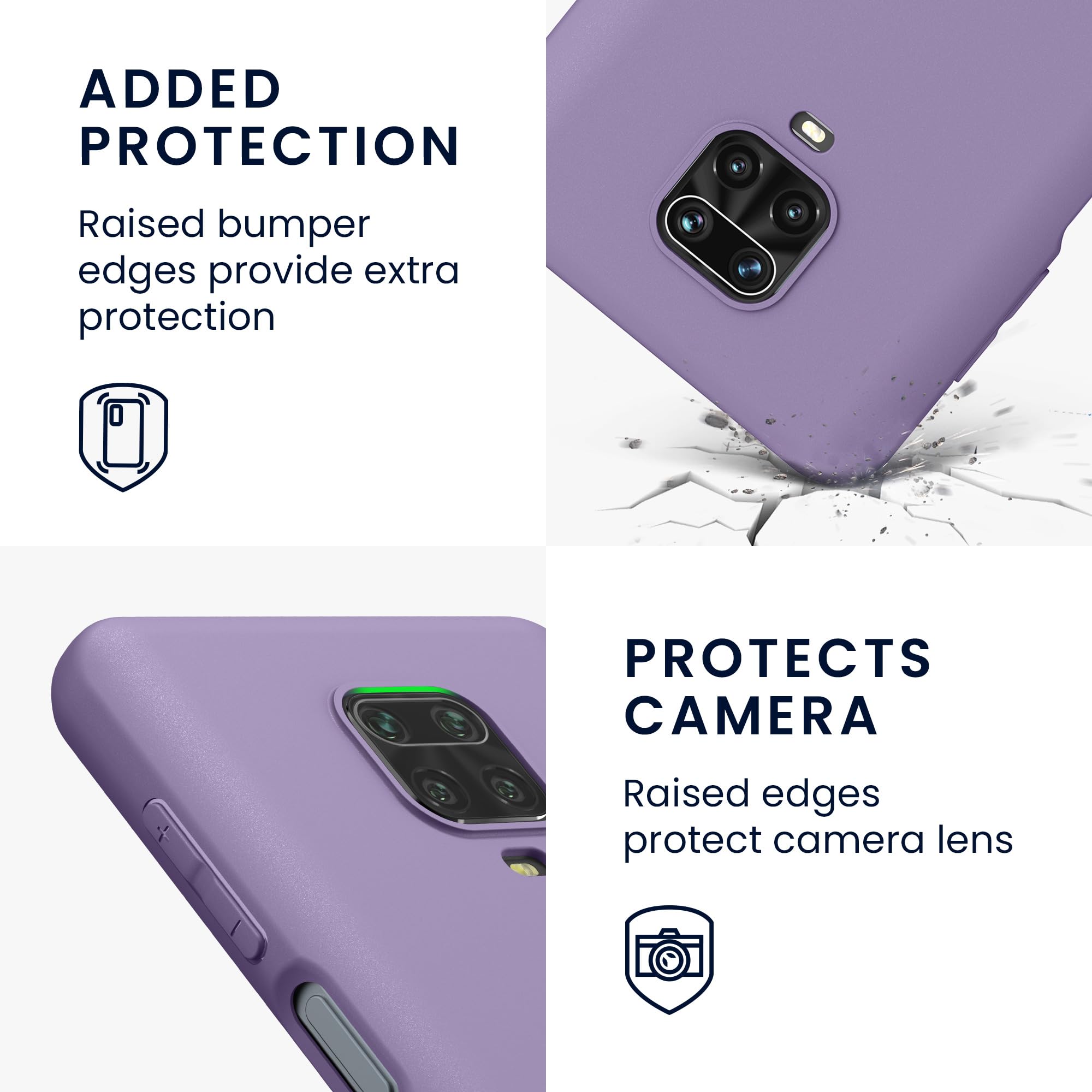 kwmobile Case for Xiaomi Redmi Note 9S / 9 Pro / 9 Pro Max Case, Soft Cover, Shockproof TPU Material, Wireless Charging - Image 3