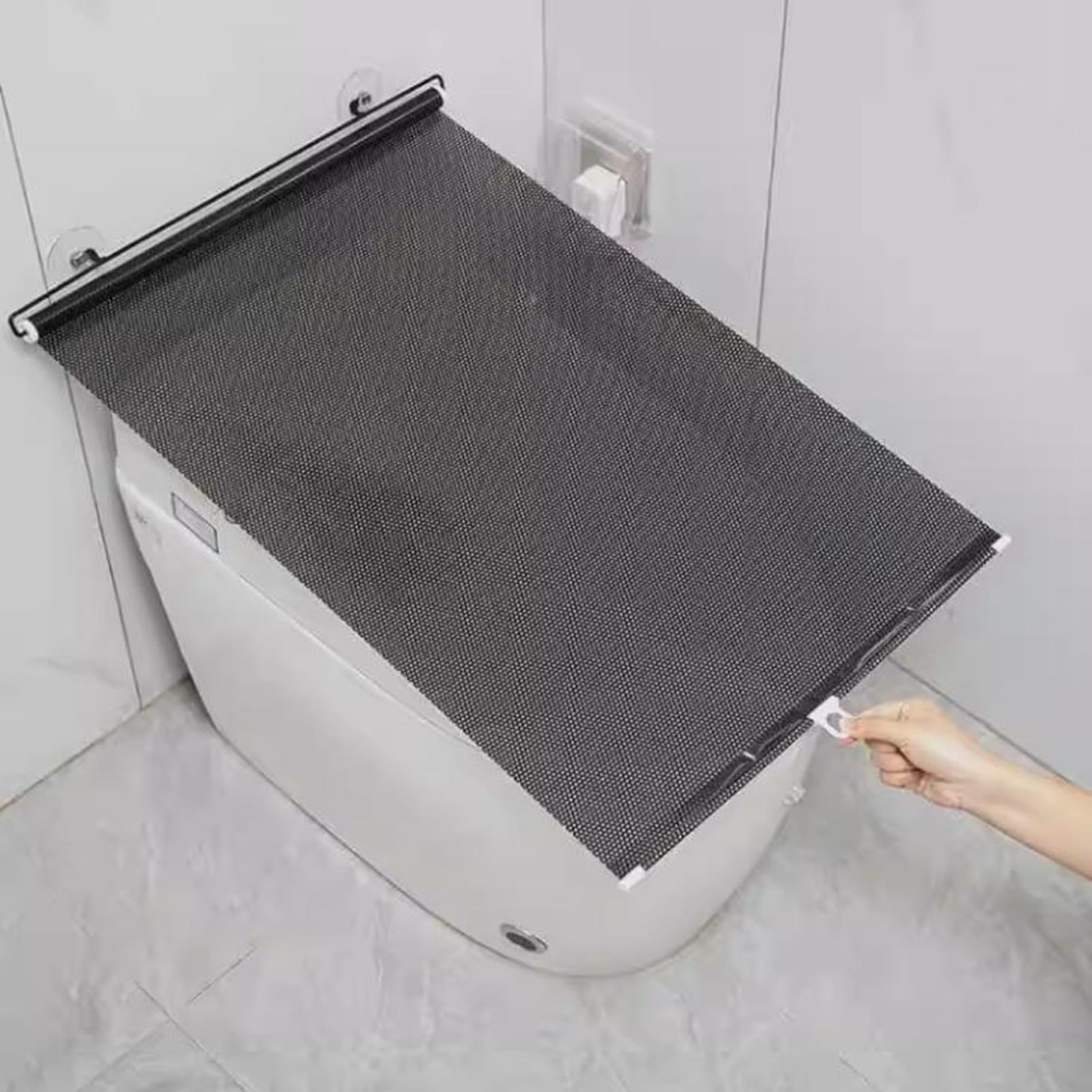 Verdunkelungsrollo mit Saugnapf,Thermo Dachfenster Rollo | Einziehbarer Balkon-sonnenschutzrollo,Sichtschutz Hitzeschutz-Rollos Für Balkon,Büro,Auto(68x125cm)