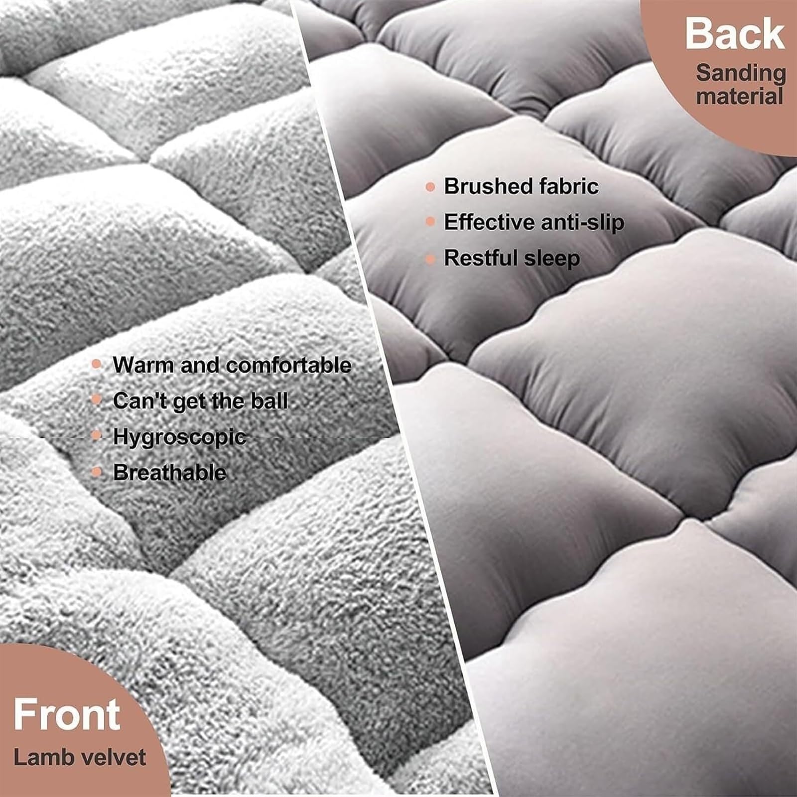 Generico Materasso Tappetino per Dormire Tatami Made in Japan Materasso da Pavimento Materasso futon Spesso 4 Pollici Pile di Lana Tappetino Tatami Tappetino per Dormire Pieghevole per Meditazione Yo