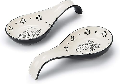 Wisenvoy Soporte para cucharas para encimera de cocina, soporte para cucharas