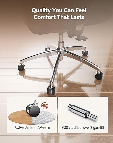 Miniatura 12 de SIHOO M57 Silla de oficina ergonómica de malla, silla de escritorio con respaldo alto para el hogar con reposabrazos 3D, soporte lumbar y