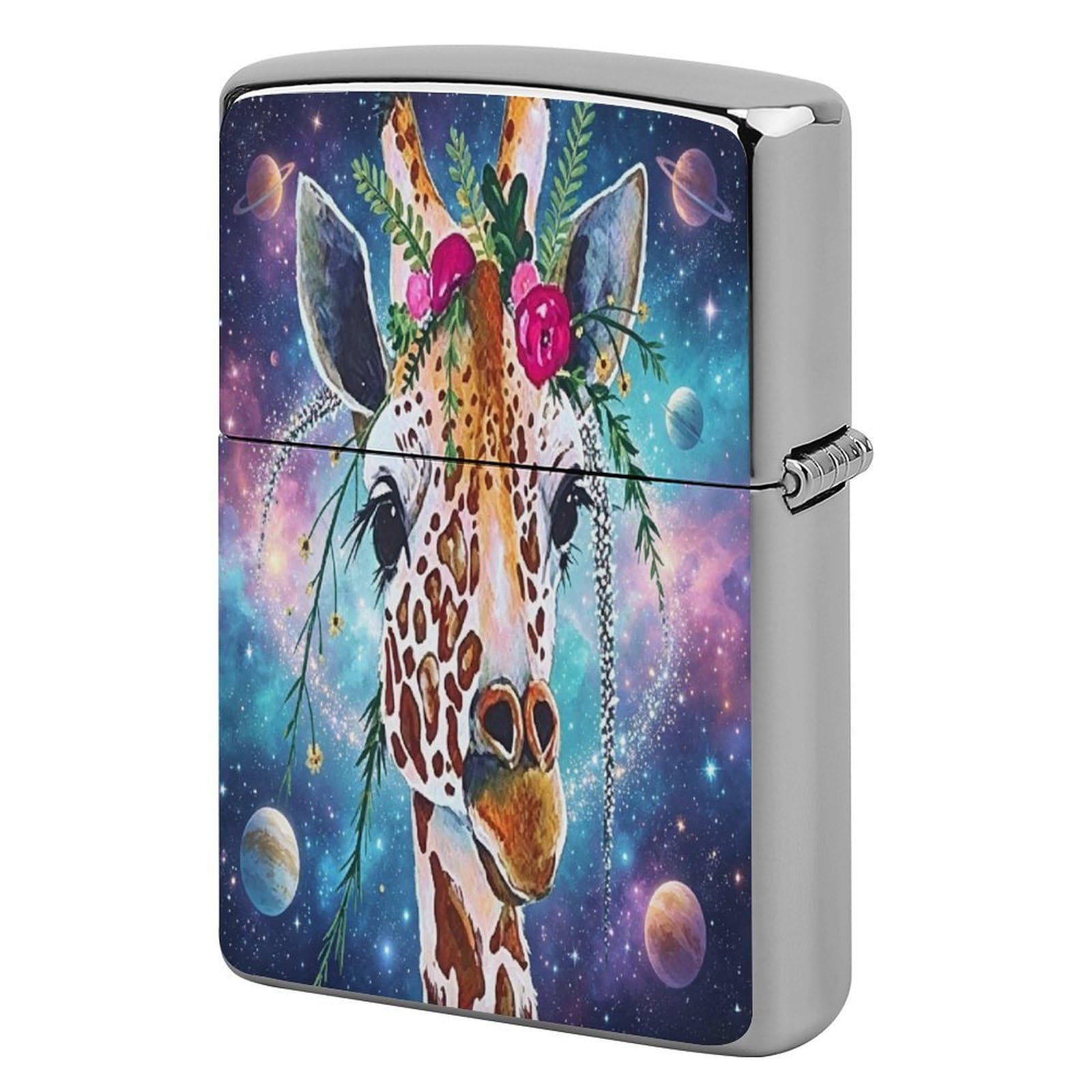 Btcowzrv Style Giraffe Metal Lighter Case Sleeve Cover Holder