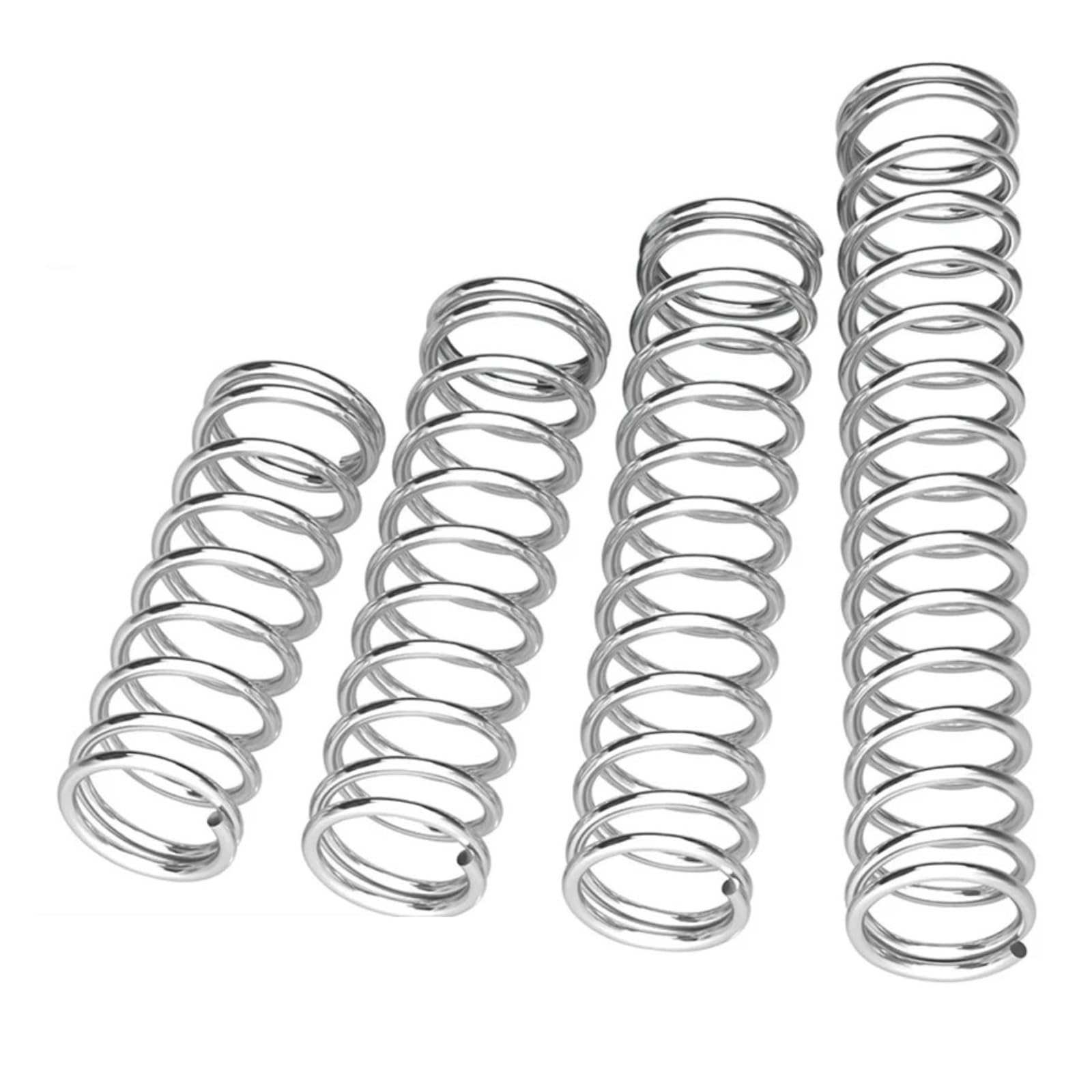 10 Molle A Compressione In Acciaio Inox - 1.2x10x80 Mm, Per Riparazioni E Progetti Meccanici