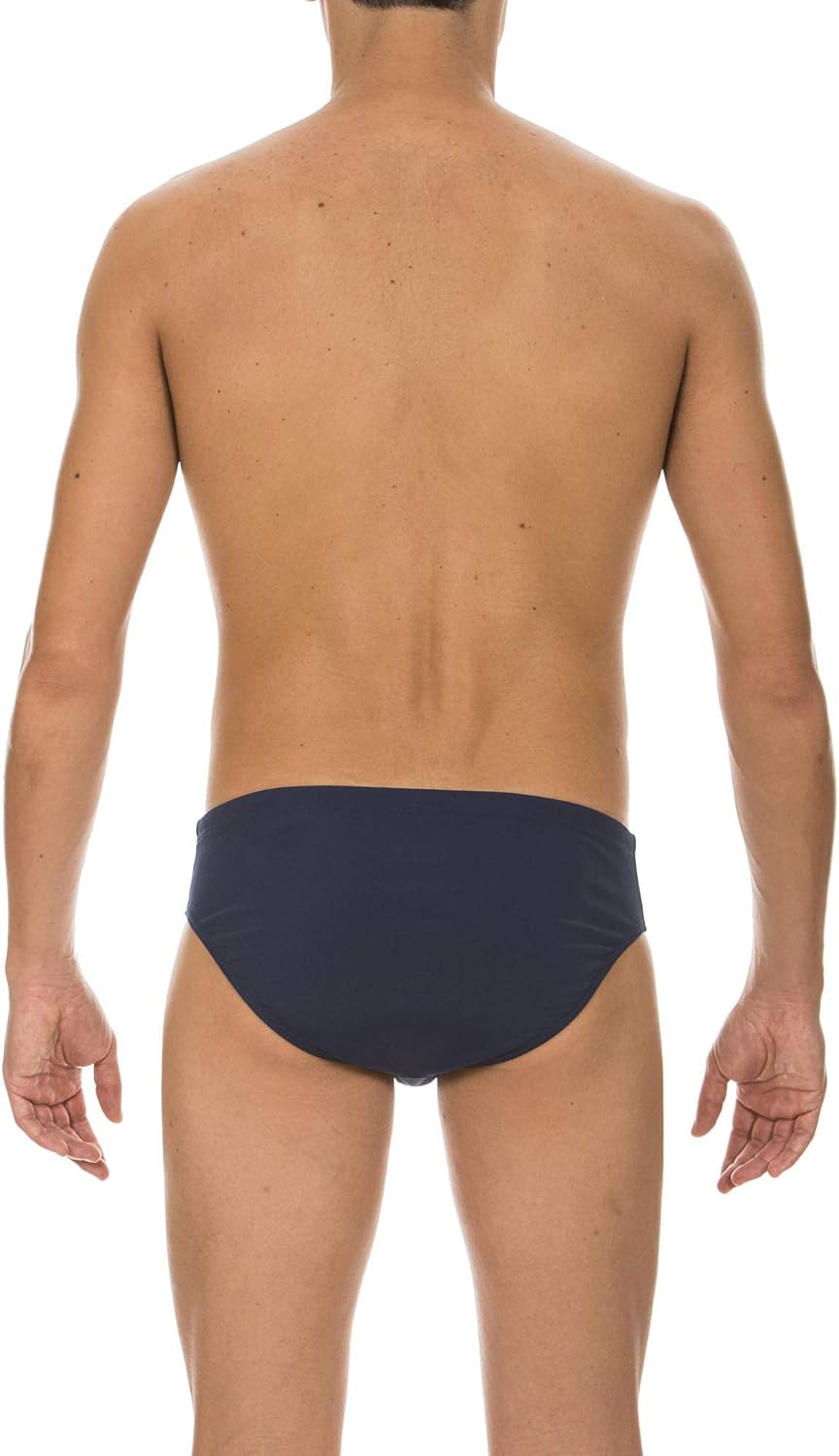 ARENA Men's Skys 3-inch Brief Athletic Training Swimsuit, Maxlife Chlorine Resistant Fabric 28 Navy