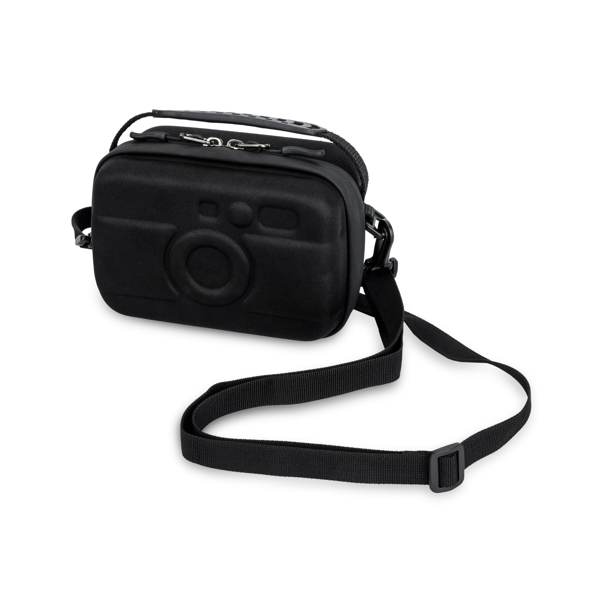 JJC Estuche Rígido para Cámara Viaje para Fuji. Insta. Mini EVO LiPlay X100VI X100V Lei. SOFORT 2 Koda. Mini Shot 2 Retro para Can. V10 G7XII G1XIII para Pana. Lumix L10 S9+S-R26 Lens D100G, Negro