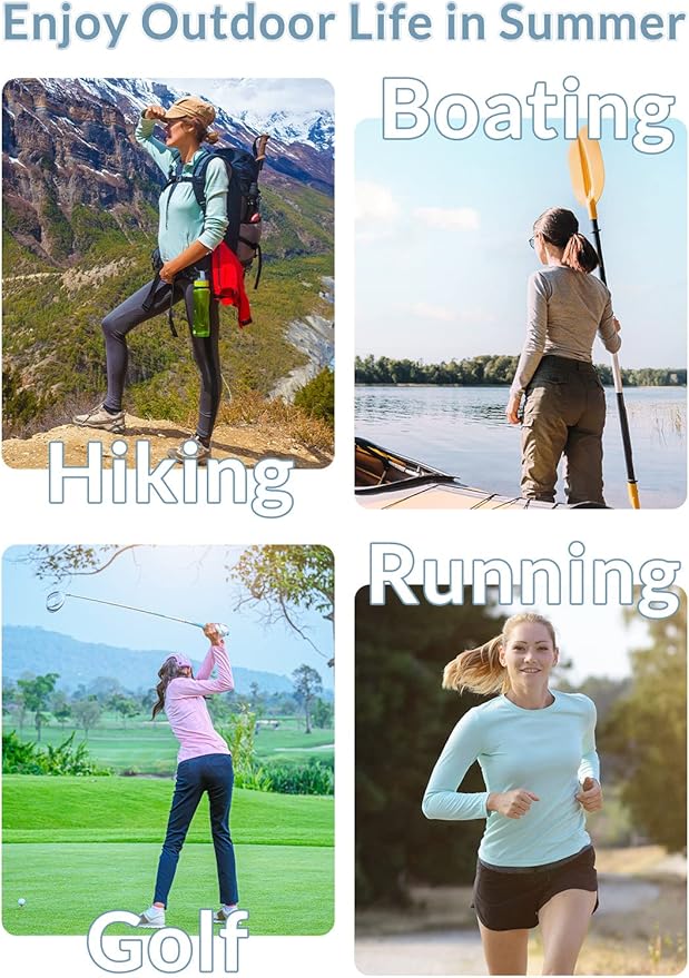 Overall, the BALEAF Women's UPF 50+ Sun Shirt is a versatile and practical choice for women looking to stay safe and comfortable in the sun. Whether you are hiking in the mountains, lounging at the beach, or doing water sports, this sun shirt offers the protection and performance you need for an enjoyable outdoor adventure. Description by ChatGPT.