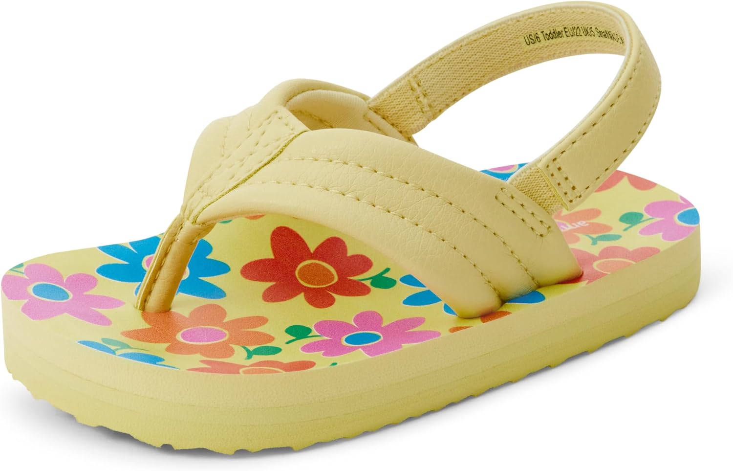 Amazon Essentials Unisex Toddlers' Flip Flop Sandals with Backstrap for Boys and Girls