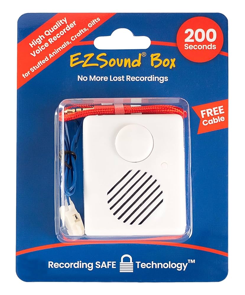 EZSound Box - 10 inch Extension Play Button for Stuffed