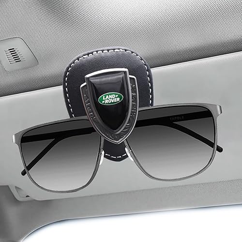 Miniatura 1 de Soporte para lentes de sol de automóvil para Land Rover, soportes para lentes de sol de automóvil, clip de cuero para accesorios Land Rover, apto