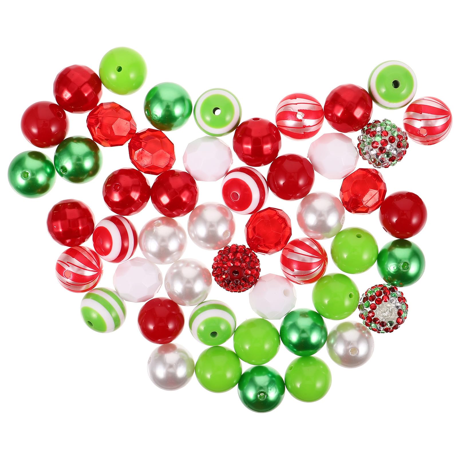 FRCOLOR 5 Paquetes Cuentas Redondas Acrílicas Mixtas para Joyería y
