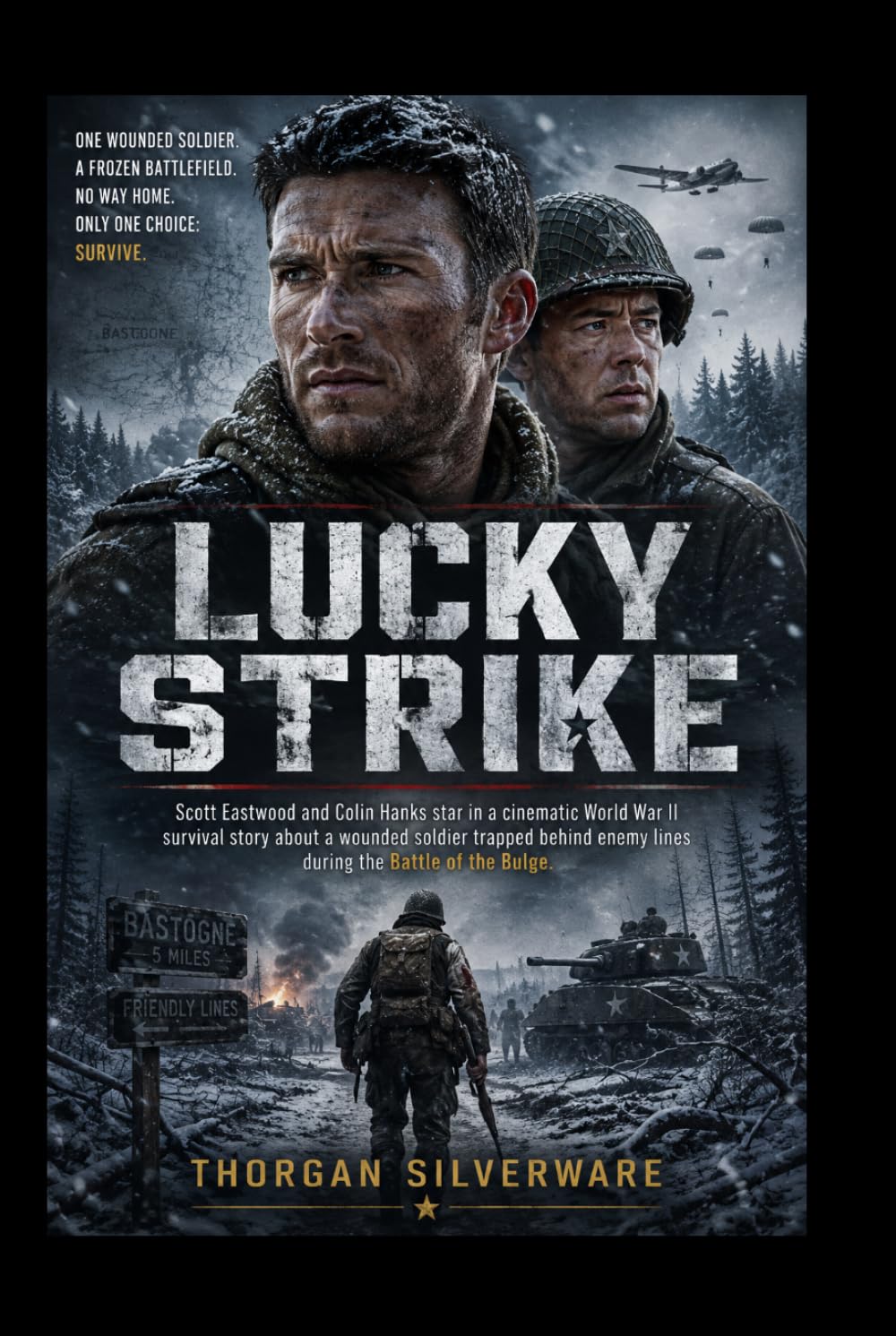LUCKY STRIKE: Scott Eastwood and Colin Hanks star in a cinematic World War II survival story about a wounded soldier trapped behind enemy lines during the Battle of the Bulge.
