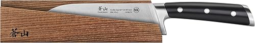 Miniatura 2 de Cangshan TS Series 1020687 Swedish 14C28N - Juego de cuchillos Santoku de 7 pulgadas y fundas de madera