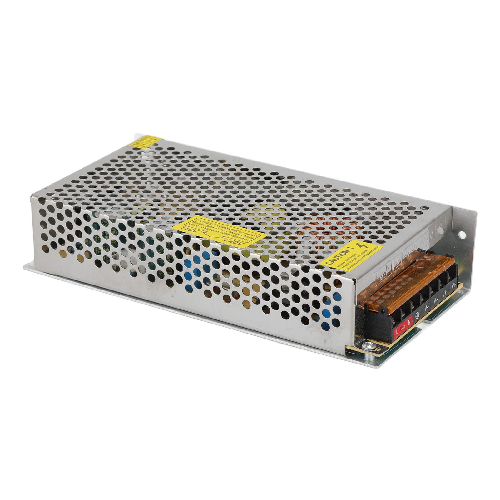 Ejoyous Alimentatore CC Trasformatore di Alimentazione in Lega di Alluminio da 110 V 220 V a 12 24 150 W con Protezione da Sovraccarico da Cortocircuito per Strisce LED Radio Computer Uso Interno