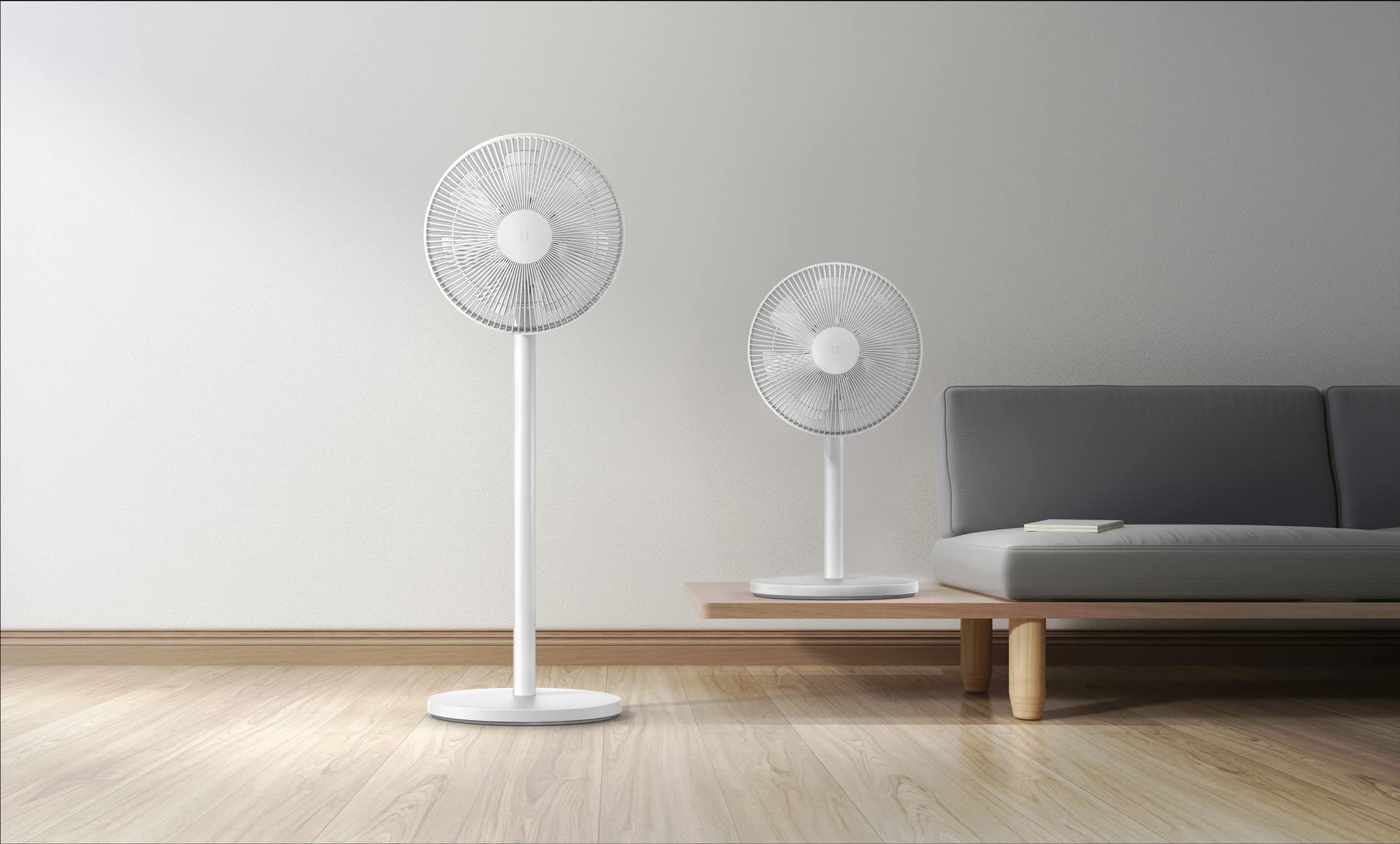 Xiaomi Mi Smart Standing Fan 2 Lite - Ventilatore da tavolo e piantana con connessione opzionale per iOS/Android Mi Home (38 W, 38-58 dB, 3 livelli di velocità, compatibile con Alexa e Google