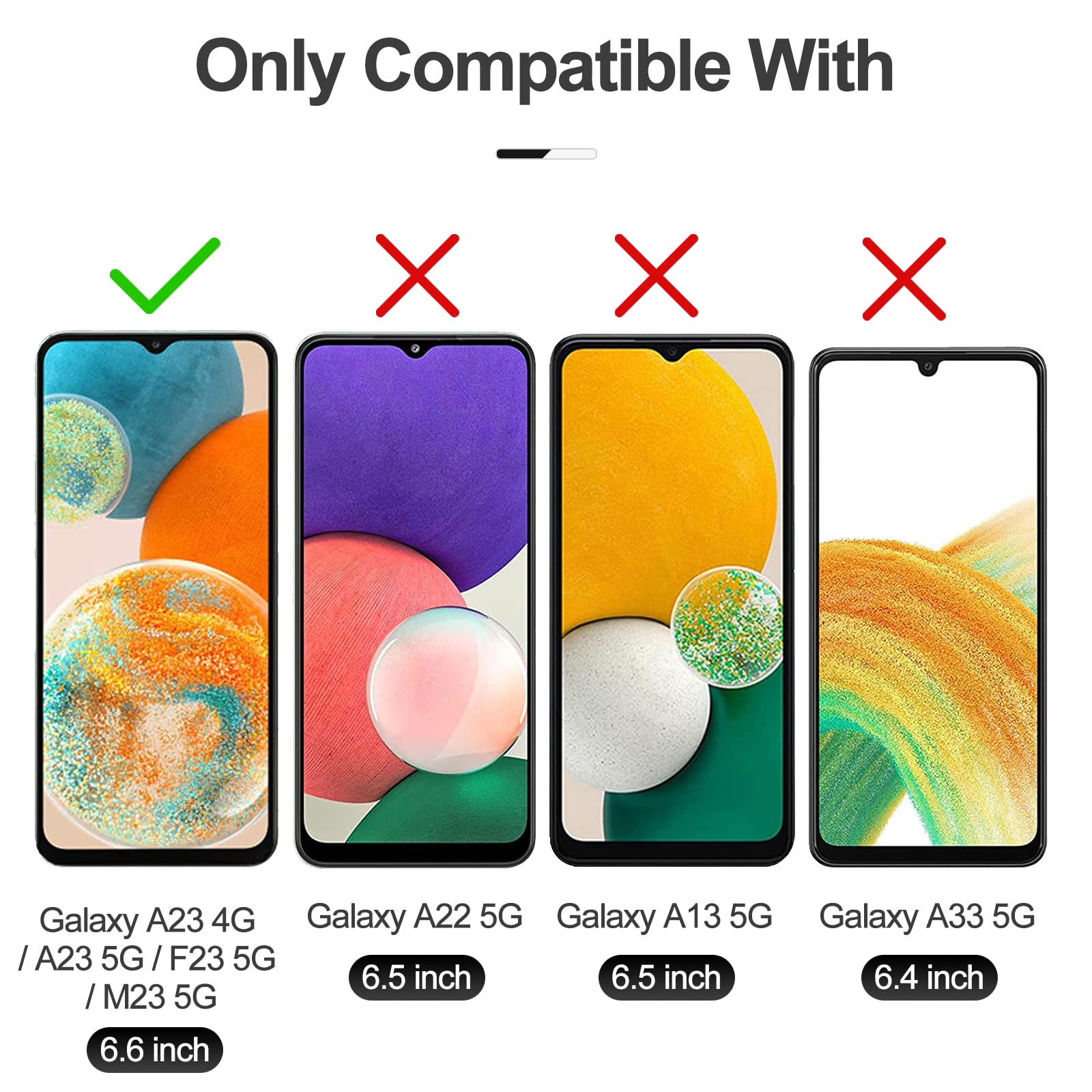 Case for Galaxy A23 4G / Galaxy A23 5G / Galaxy M23 5G, Classic PU Leather Magnetic Wallet Case, Flip Folio Protective Phone Cover Compatible with Samsung Galaxy A23 / F23 5G, Brown — view 2