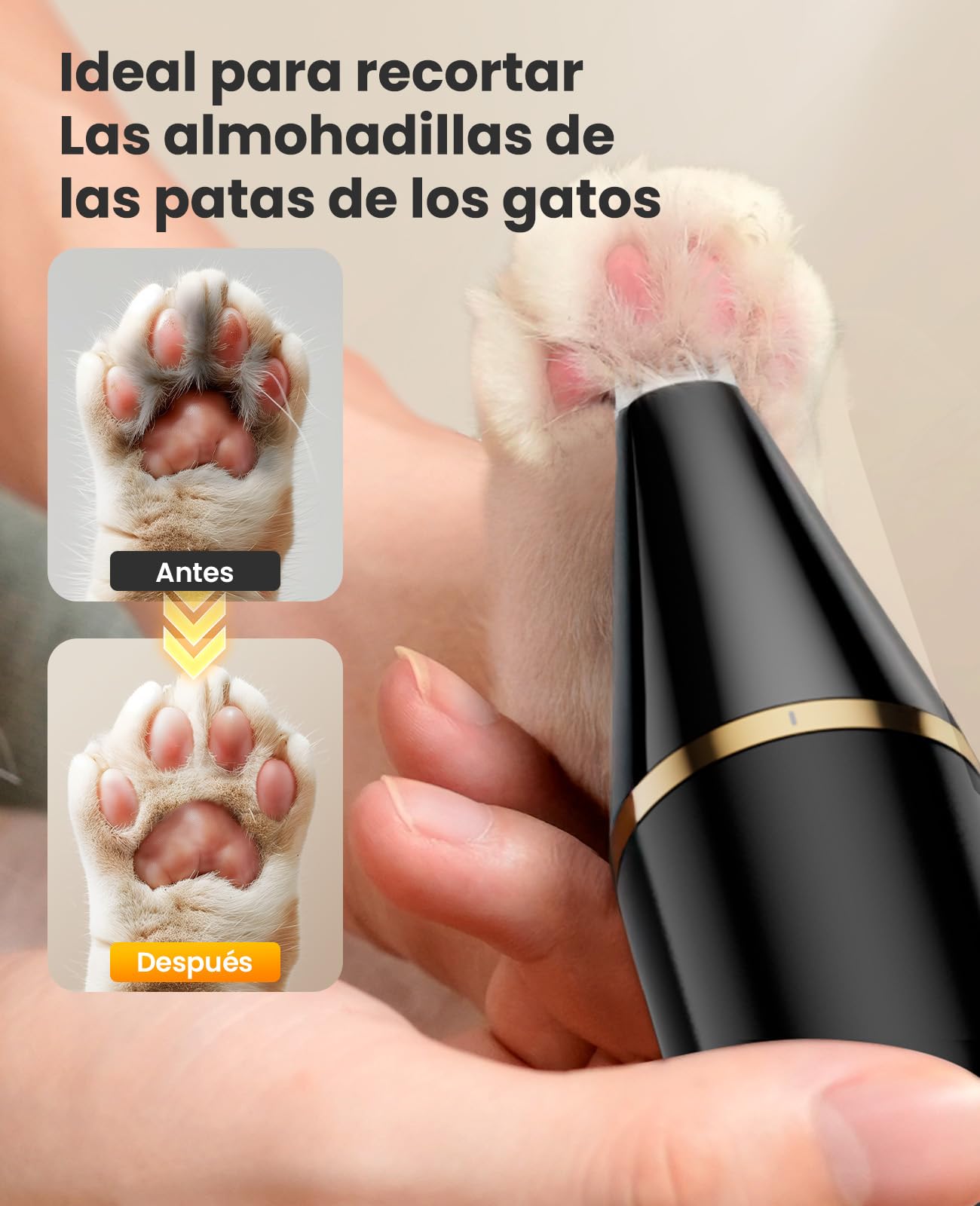 oneisall maquina cortar pelo perros en silencio cortapelos perros Para afeitar áreas pequeñas como patas, ojos, orejas, cara, piernas, etc