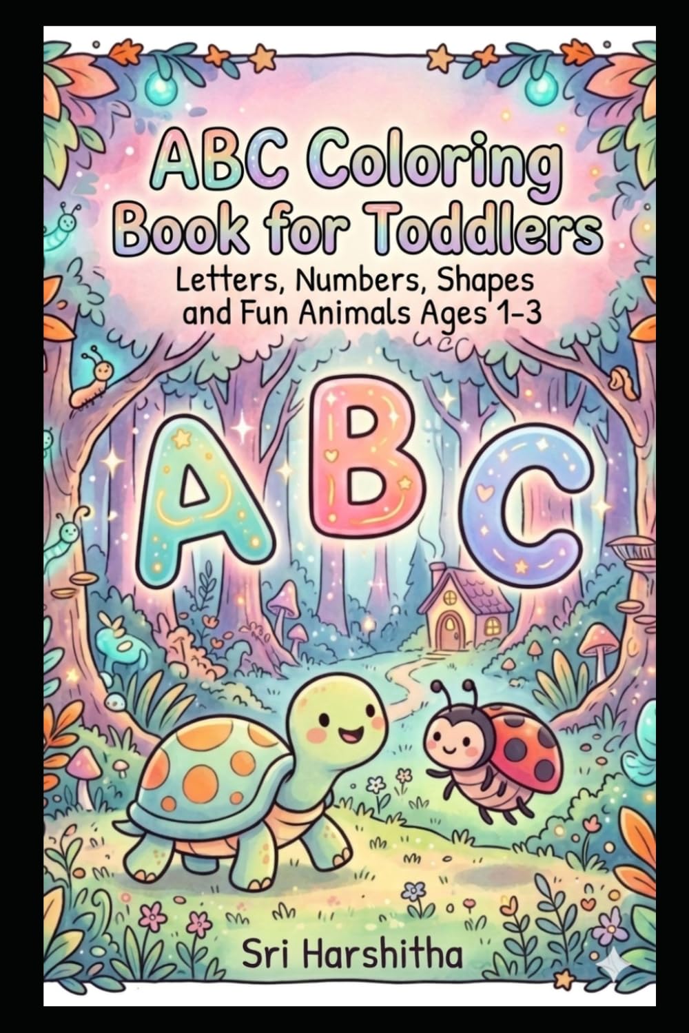 ABC Coloring Book for Toddlers: Letters, Numbers, Shapes and Fun Animals Ages 1-3
