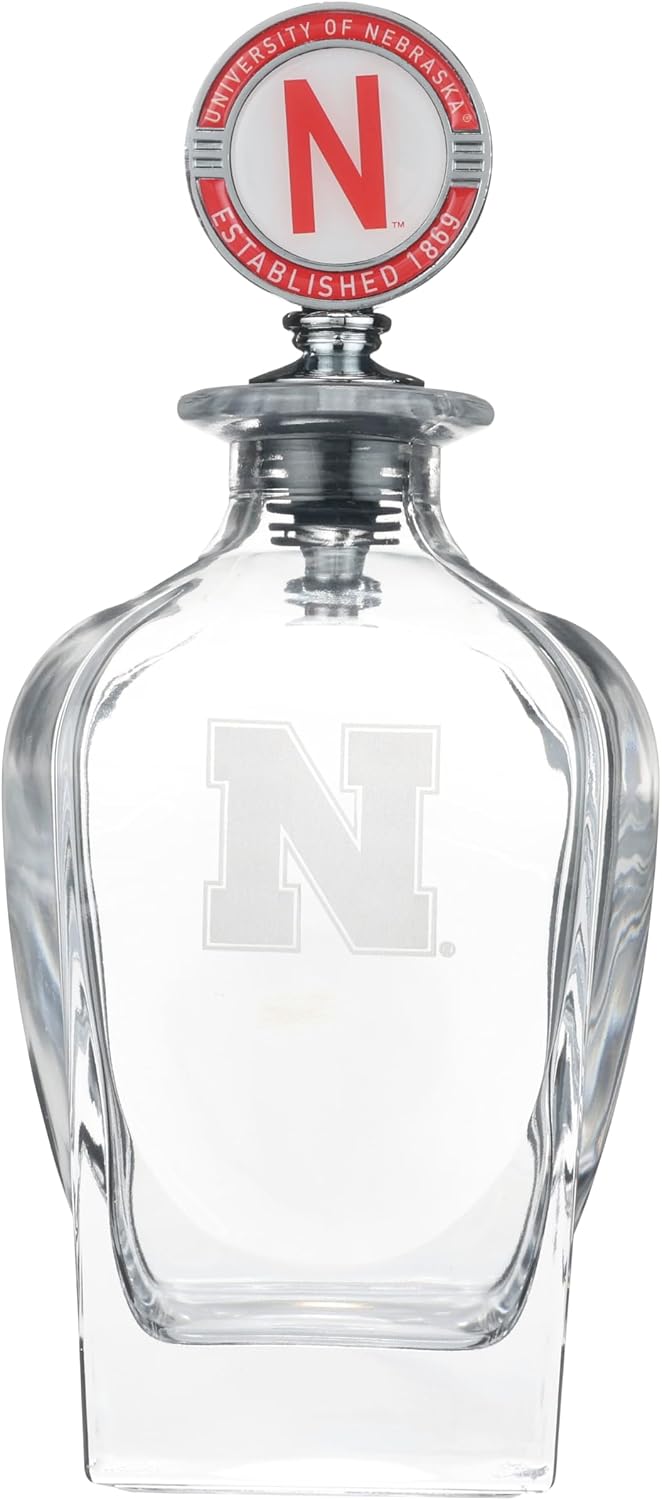 The Memory Company | Licensed NCAA Decanter with Mascot Stopper