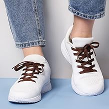 1 Pair Flat Shoe laces, 5/16" Wide Shoelaces for Athletic Running Sneakers Shoes Boot Strings