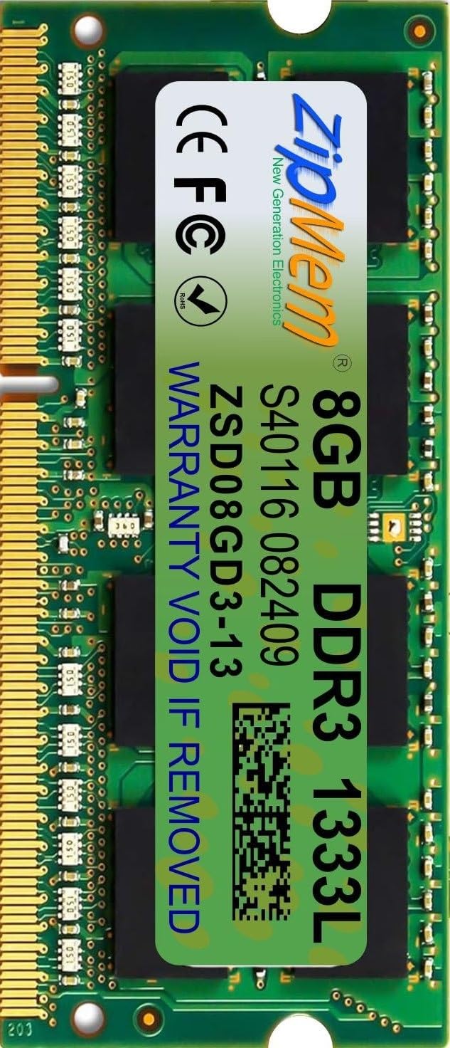 8GB DDR3 1333MHz Laptop RAM | Notebook RAM |Laptop-Memory SO-DIMM | CL-9 | PC3-10600| 2Rx8 Dual Rank |Made in India| -3 Year Warranty