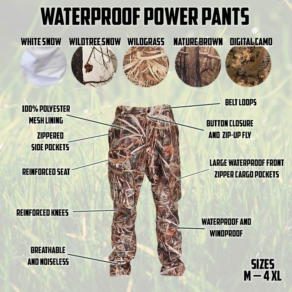 Wildfowler Men's Contoured Fit, Camo, Small