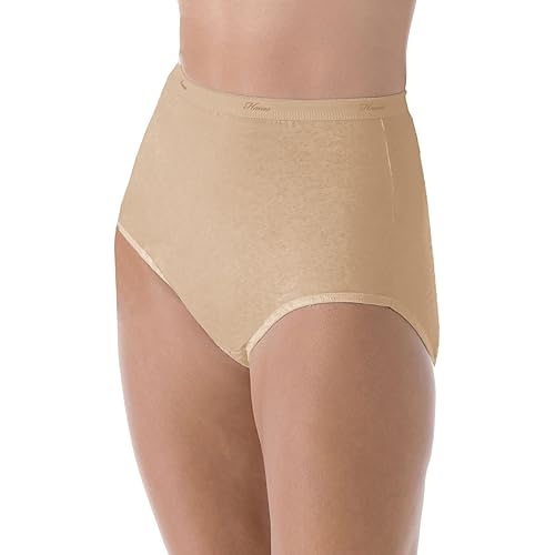 Hanes Women's Panties Pack, Cotton Moisture-Wicking Underwear, Ultra-Soft and Breathable, Tagless Multipack (Colors May Vary)